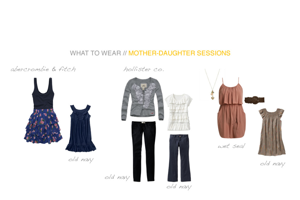 Mother and daughter attire